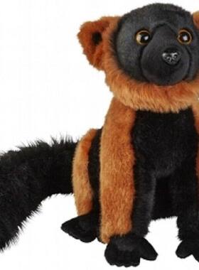 （代购）德国suma仿真红领狐猴red ruffed lemur毛绒玩具公仔