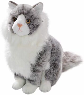 （定做）仿真挪威森林猫norwegian forest cat毛绒玩具公仔