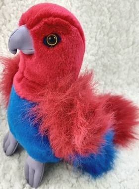 （代购）美国wildlife artists仿真折衷鹦鹉eclectus毛绒玩具公仔