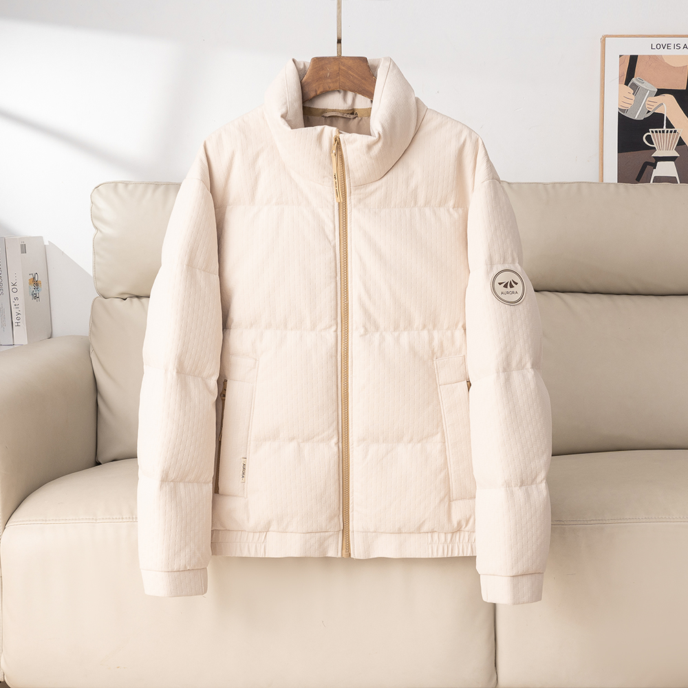 撤柜男装！时尚百搭！亲肤保暖加厚鹅绒羽绒服纯色舒适无帽外套