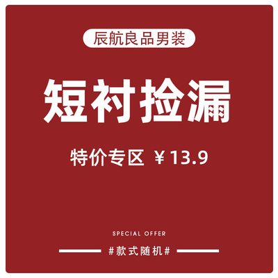 辰航良品男装捡漏特价短袖衬衣