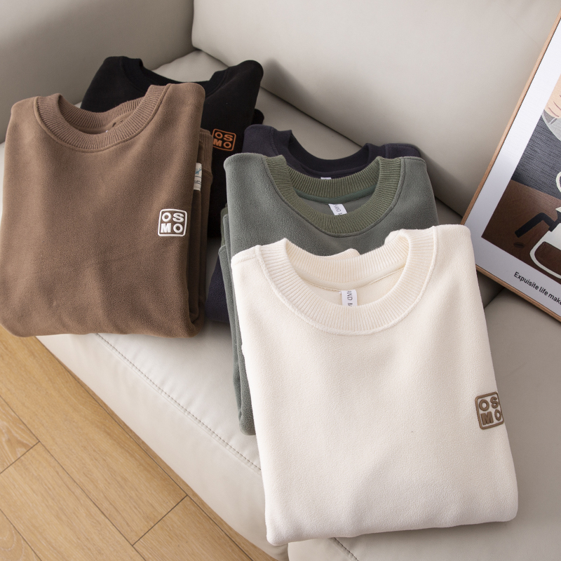 外贸男装尾货秋冬圆领长袖卫衣