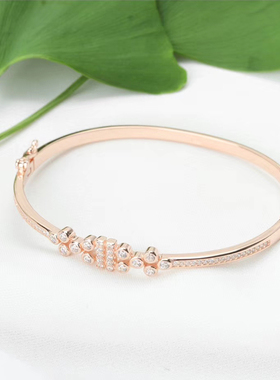 大气纯银手镯送恋人闺蜜送女朋友