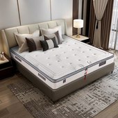 麒麟乳胶床垫黄麻棕垫独立弹簧席梦思天丝面料1.8m床线 线下同款