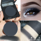 包邮 眼部彩妆 眼影盘上色烟熏妆眼妆舞台妆 黑色哑光眼影单色带盒
