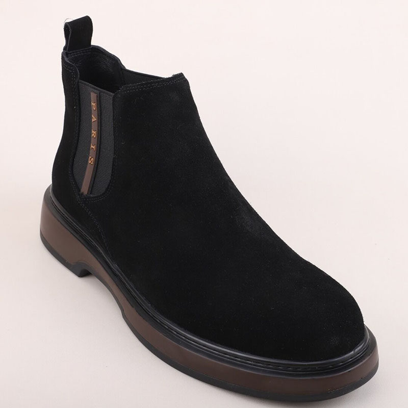 头层牛皮套筒切尔西靴英伦时尚复古户外短靴男真皮欧货潮牌高帮鞋