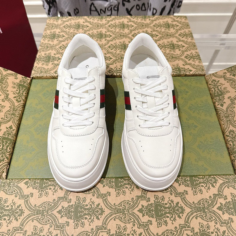 高端顶版时尚厚底板鞋男女真皮潮流增高小白鞋轻软舒适运动休闲鞋