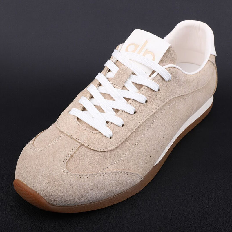 高端老钱风德训鞋男2026新款真皮时尚小白鞋轻软平底百搭休闲板鞋