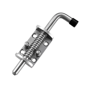 304不锈钢弹簧插销加厚工业重型锁扣门闩骑车货车车厢门铁插销
