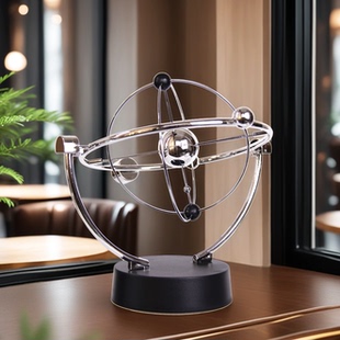 摩天轮永动机仪混沌摆牛顿摆球摇摆器金属创意客厅轻奢装饰品摆件