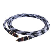 001B 德国蟒蛇JIB同轴线纯银rca音频线解码 器莲花coax连接线HF