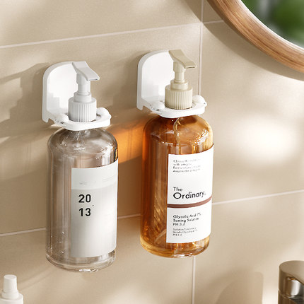 浴室洗发水置物架卫生间支架沐浴露挂架子壁挂免打孔洗手液挂壁器