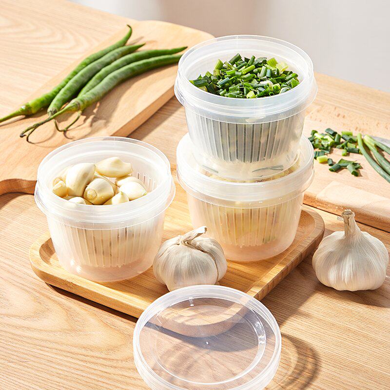 厨房冰箱方形小号双层沥水篮洗菜篮葱姜蒜收纳盒水果蔬菜保鲜盒属于什么档次？