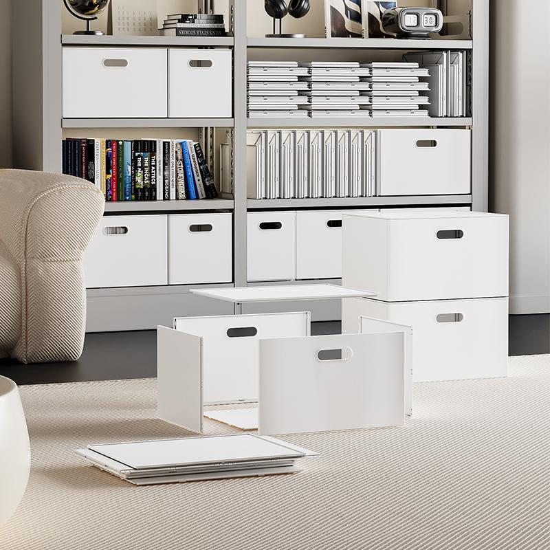 组合书箱书本收纳箱手提带盖