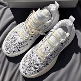 LiNing李宁 全城 减震耐磨轻便回弹 低帮 篮球鞋 男款 白黑