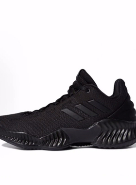 adidas Pro Bounce 2018 Low 黑武士 减震低帮实战篮球鞋 男款 黑