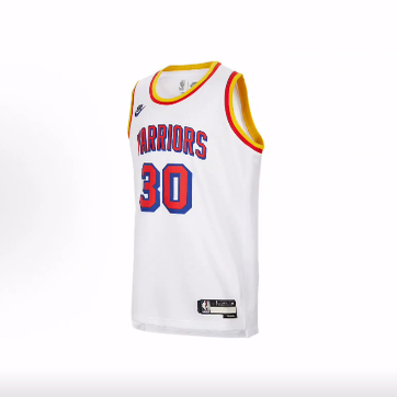Nike背心 DRI-FIT NBA Hardwood Classics系列短袖 白色儿童款