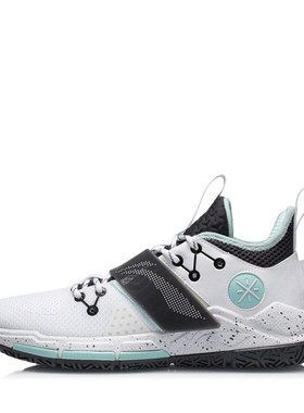 【布布】 李宁 Wade Block 篮球鞋 白色 低帮 织物合成革