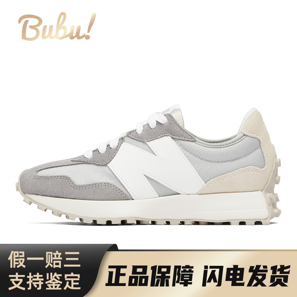 【布布】 New Balance 跑步鞋 低帮 系带 休闲 织物 平跟 灰色