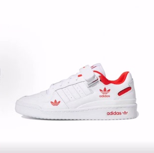 Low 皮革 低帮 adidas 男女同款 FORUM 板鞋 originals