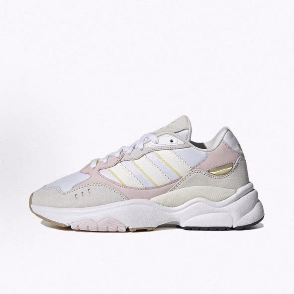 adidas originals  网布绒面革 运动舒适 低帮 生活休闲鞋 女款