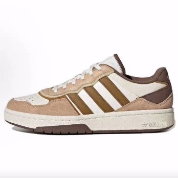adidas originals Courtic 低帮 板鞋 男女同款 卡其色