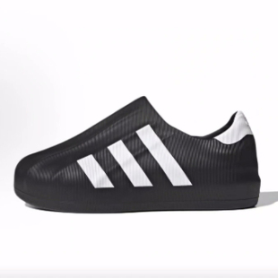 男女同款 adidas 黑色 生活休闲鞋 低帮 originals AdiFOM