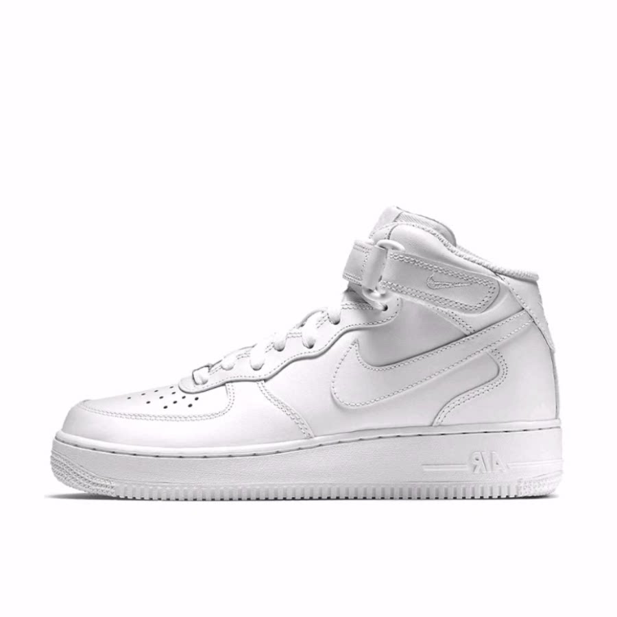 Nike Air Force 1 07 LE OG款 魔术贴 中帮 板鞋 女款 白色