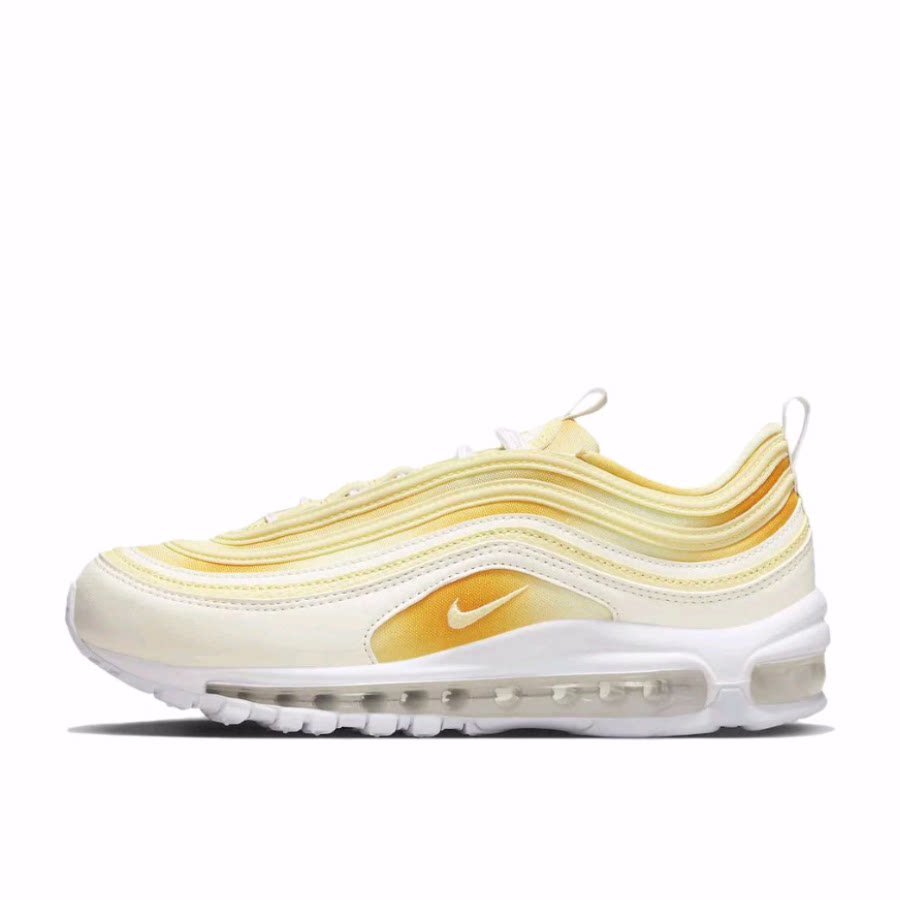Nike Air Max 97 织物皮革 运动舒适 低帮 生活休闲鞋 女款 黄色