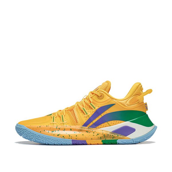 【布布】 李宁 CJ-2 篮球鞋 黄色 低帮 支撑平衡 男款 鲜果黄