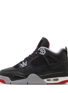 【布布】 Jordan 儿童篮球鞋 黑色 中帮 Air 4 Retro 