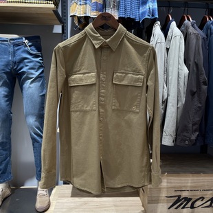 CW22WH022M专柜1400HD 衬衫 MCS万宝路秋冬合身版 格子纯棉休闲长袖