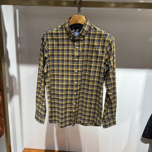 衬衫 翻领格子长袖 245126103专柜1290H 24年秋冬新款 比华利保罗男装