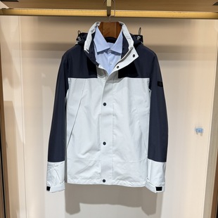 Satchi沙驰春款 休闲连帽拼接色夹克外套88RFB8442012专柜4980 男装