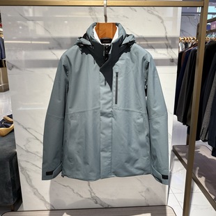 Youngor雅戈尔男装 连帽夹克外套YJJK435484PTA专柜2680 秋冬款