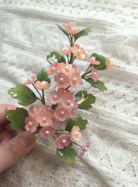 热缩花簪软簪手工古风超仙头饰宋制汉服唐风简约步摇 日常簪子