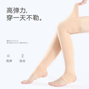 长袜套护膝踩脚防滑老寒腿保暖过膝长筒袜潮 女全棉护腿套夏季 薄款