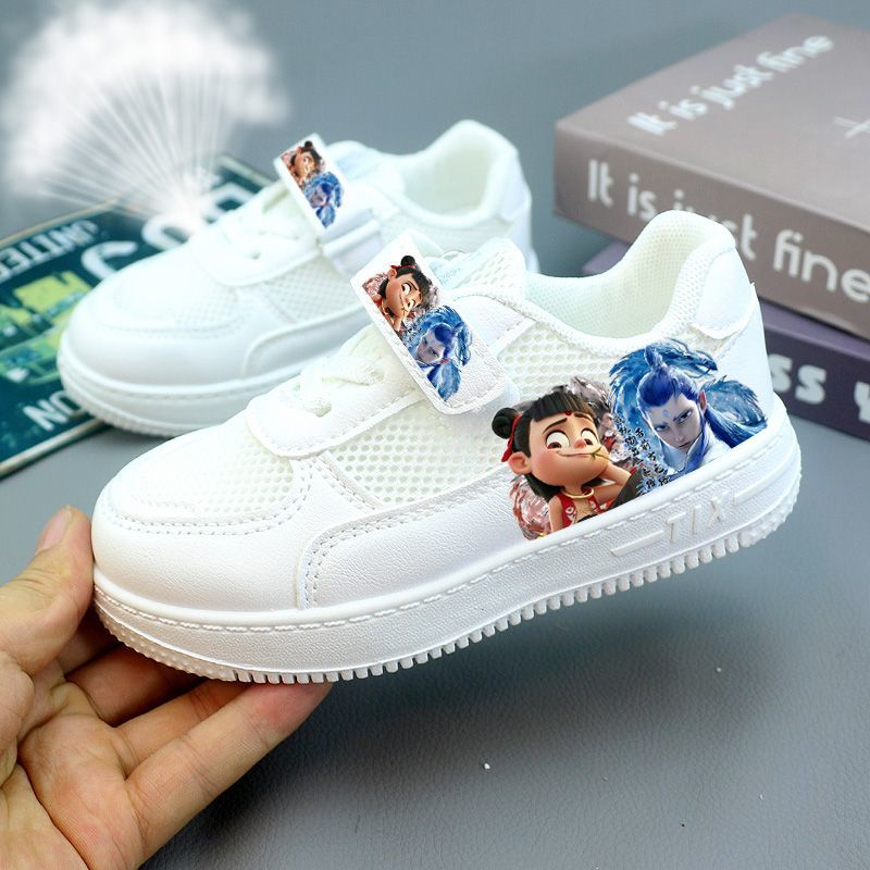 儿童小白鞋春夏秋女童运动鞋防滑男童板鞋软底宝宝鞋网面网鞋透气