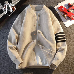 开衫毛衣男士秋冬季2025新款百搭休闲外套青年简约春秋潮牌针织衫