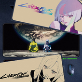 边缘行者鼠标垫超大号赛博朋克动漫二次元 办公游戏键盘垫桌垫定制