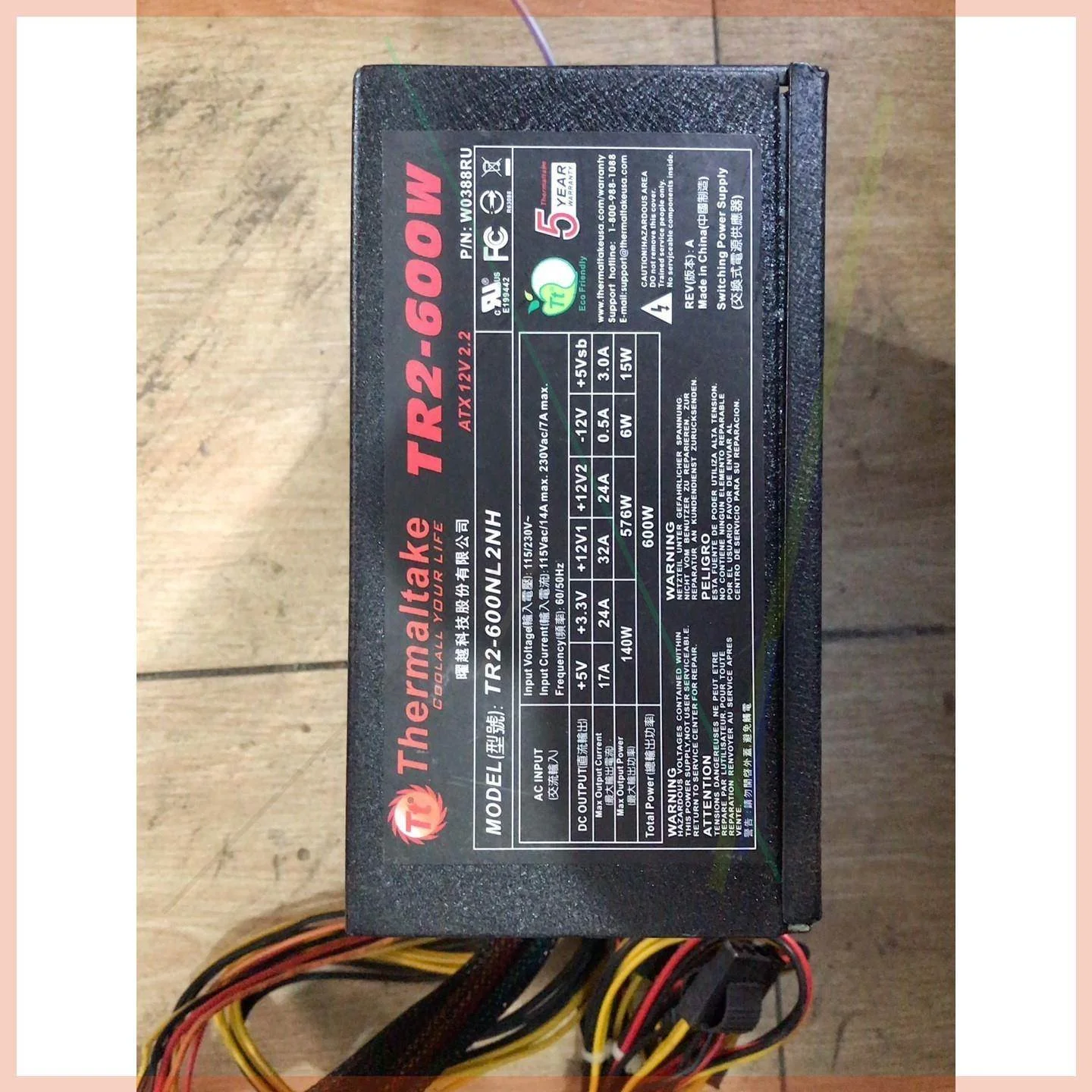 非实价议价议价议价议价议价TT曜越 600W电源 TR2-600NL2NH黑标签
