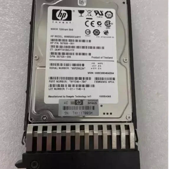 非实价议价议价508009-001 HP 500GB 6G 7.2K 2.5 DP SAS 507610-