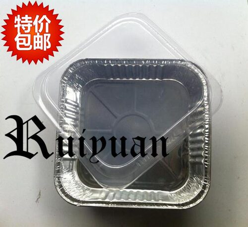 包邮锡纸方盒模具焗饭打包铝箔