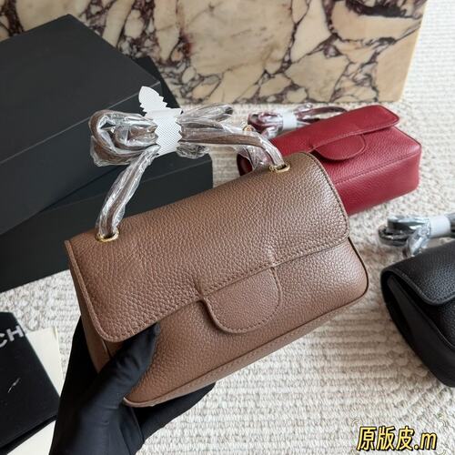 26B新款 cf Maxi mini口盖包头层牛皮简约潮小方包单肩斜挎腋下包