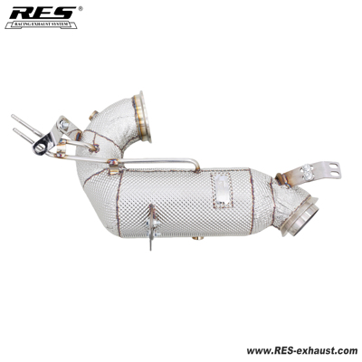 『RES官方正品』专用奔驰CLE53  隔热三元头段排气管