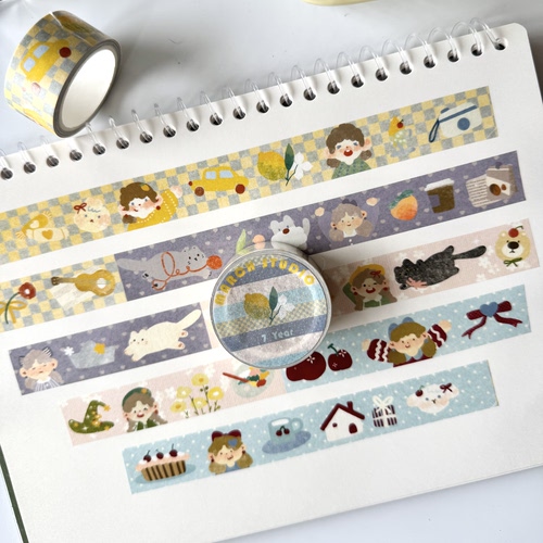 「3.27新品」【七周年主题胶带】丨三月原创手帐胶带和纸可爱