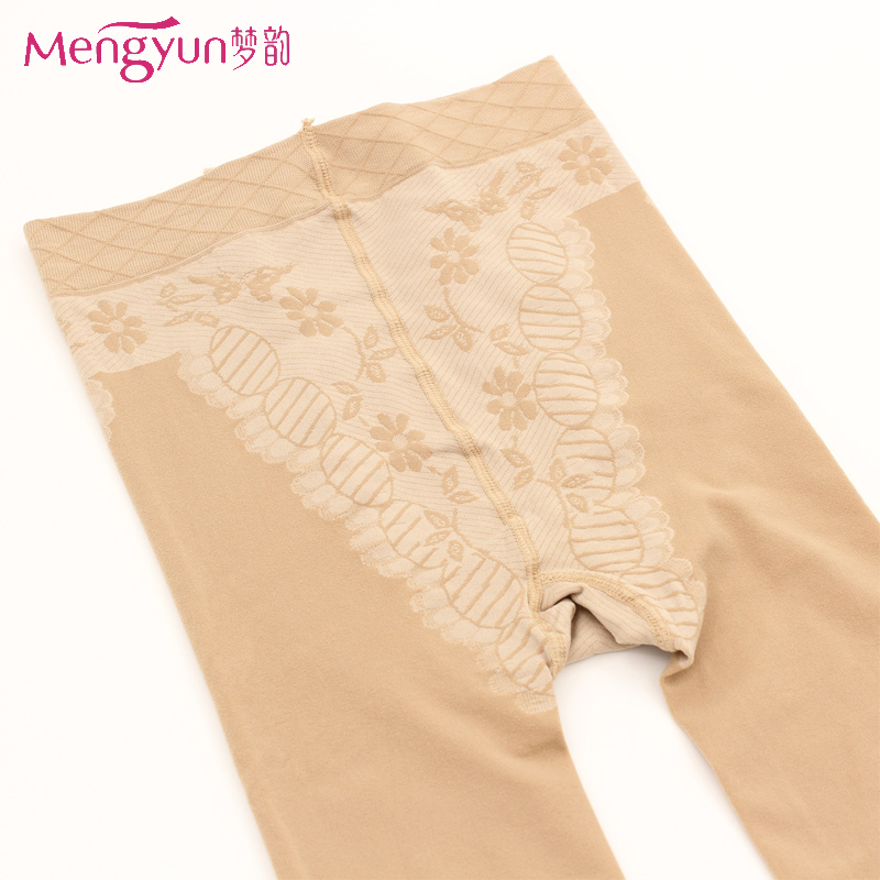 梦韵6169天鹅绒踏脚九分连裤袜