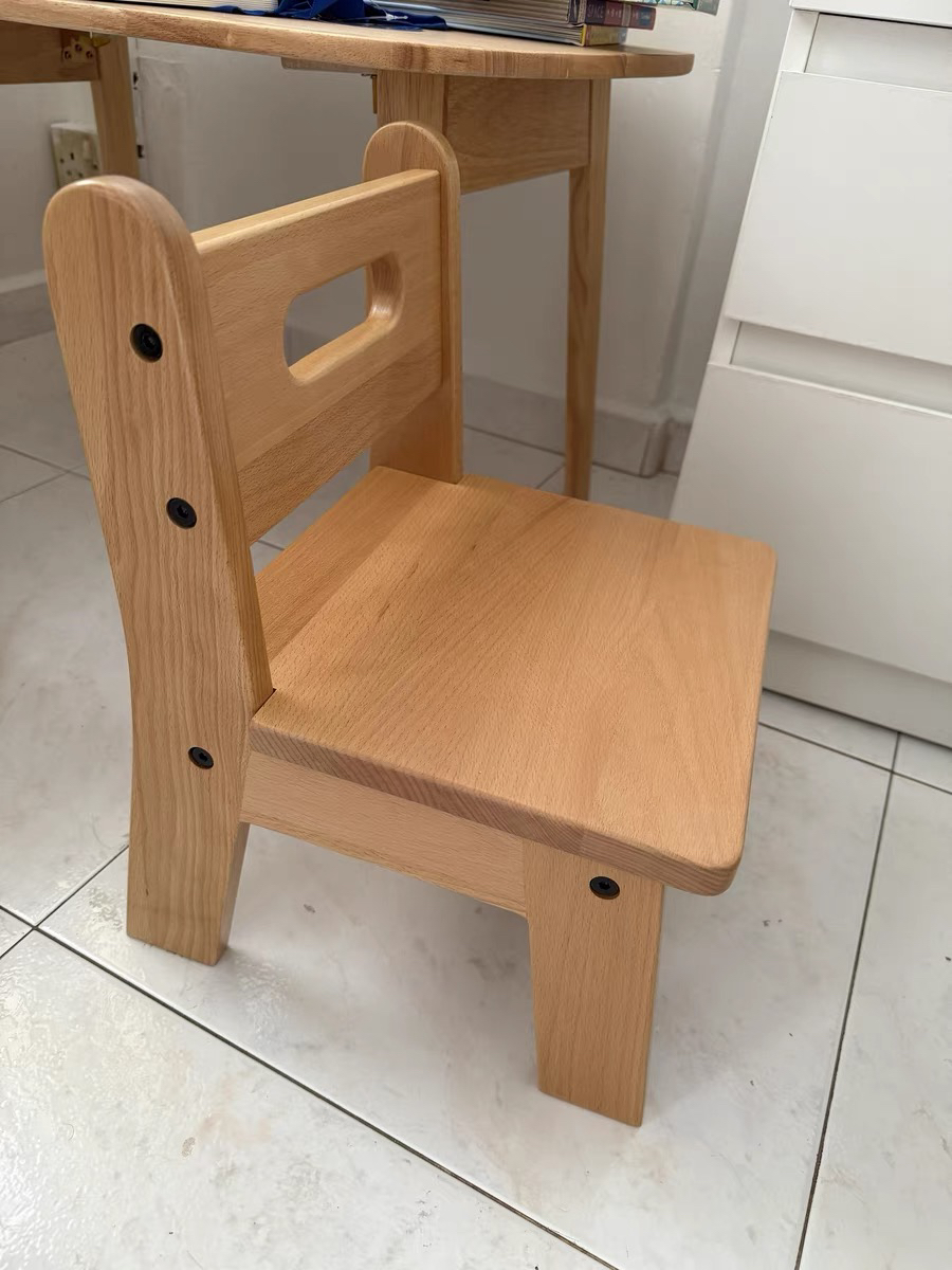 榉木实木婴儿餐椅儿童餐椅宝宝椅板凳游戏椅