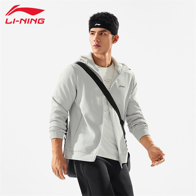 李宁开衫卫衣外套男秋冬款
