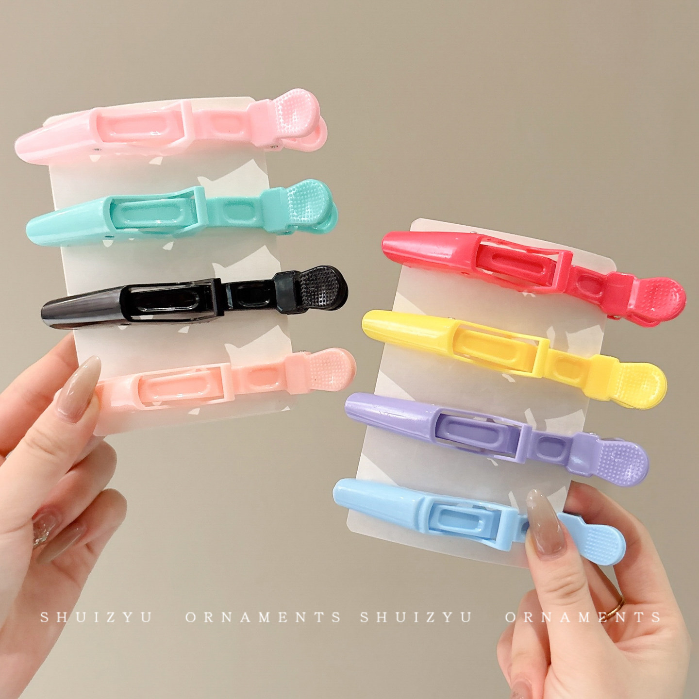 鳄鱼夹美发店剪发夹子理发店无痕夹鸭嘴夹烫染焗油美发工具分区夹